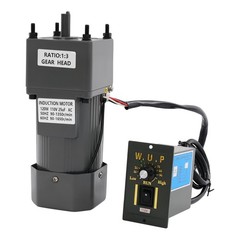 1:3(3K) 0-450 RPM 110 V AC Gear Motor +Speed Controller +Reducer