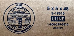 5″ x 5″ x 48″ CARDBOARD BOX – 200 lb – SINGLE BOX – TALL