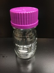 VWR Cat No 10754-814 Media Storage Bottles W GL Screw Caps 100mm Lot 2 PCS