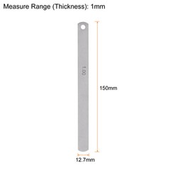 5pcs Mn Steel Feeler Gauge 1mm Thickness Metric Filler Thickness Gage