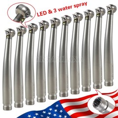 10X Askeadnt Dental High Speed Fiber Optic E-generator LED handpiece Push button