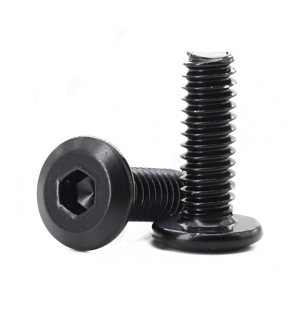 20pcs 1/4″-20 x 1/2″ Black Flat Head Allen Bolts 304 Stainless Steel for Furn…