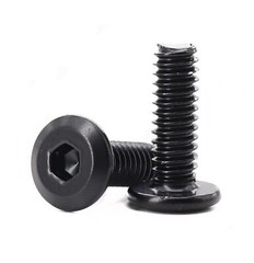 20pcs 1/4″-20 x 1/2″ Black Flat Head Allen Bolts 304 Stainless Steel for Furn…