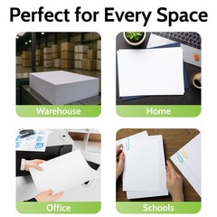 8.5″x11″ White Printer Paper 20 to 800 lb 96 Bright 10 to 400 Reams Matte Sheets
