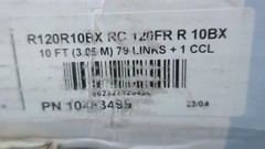 Rexnord R120R10BX Roller Chain 10ft 1-1/2in Single