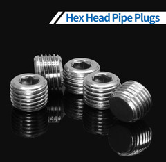 M3~M33 Stainless steel Internal Hex Male Blanking Plug with NPT 1/16″~2″ Thread