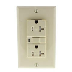 Cooper Ivory Tamper Resistant GFCI Outlet with Quick-Connect 5-20 20A TRVGF20BVM