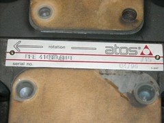 PFE-41056/2DT ATOS PFE Single Hydraulic Vane Pump, New Old Stock