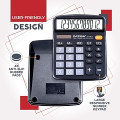 Compact 4-Function Calculator with Big Buttons & LCD – School or Office Use