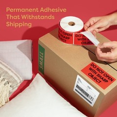 3″ X 5″ Do Not Double Stack Fragile Shipping Stickers (500 Labels, 1 Roll) Wa…