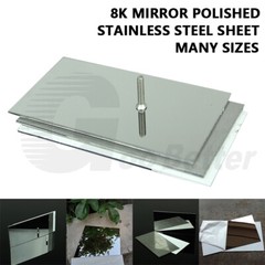 Stainless Steel Sheets Plate 8K Mirror Polished Bright Polish 1mm 1.5mm 2mm 3mm