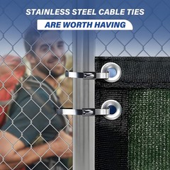 100-1500mm Length Stainless Steel Cable Tie Zip Tie Wraps 304 Grade Strong Metal