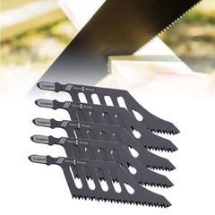 5x Flush Cutting Jigsaw Blade Irregular Curve Saw Blade with Handle for Wood US#