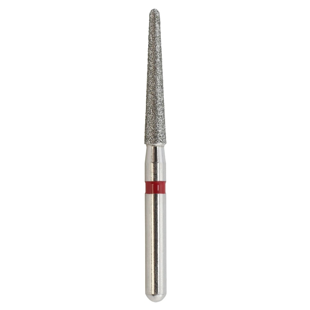 Dental Diamond Bur 850/016F Fine Grit Round End Taper FG Red High Speed Dia Burr