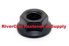 9/16-18 Hex Flange Nut Grade 8 9/16×18 Nuts 9/16 x 18 Smooth Bottom Phos & Oil