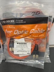 (LOT OF 20) Black Box EFN110-001M-SCSC Fiber Optic Cable 1m. F-15