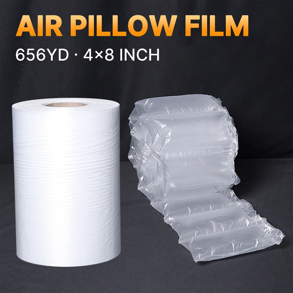 Air Pillow Film 1968 ft x 4″ x 8″ Air Cushion Machine Film Bubble Packaging Roll