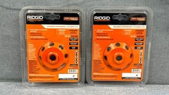 Lot Of 2 -RIDGID 4.5 in. Turbo Cup Wheel- Free Shipping