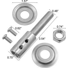 Motor Shaft Arbor Extension Grinder Polish Buffer 1/2″ – 2 Pieces