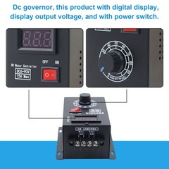 DC Motor Speed Regulator 6V-90V Digital LED PWM Motor Controller Switch Reverse