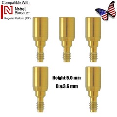 US Nobel Active Dental Regular Platform RP Healing Abutments & Cap Closure Screw