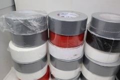 Wholesale Bulk Lot of 23 Rolls 2″ 3″ Tape Various Types & Colors Gray White Red