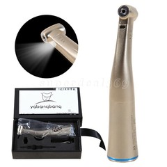 Dental 1:1 LED Fiber Optic Handpiece Internal Spray Push Button Contra Angle USA