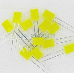 100 PCS 2x5x7mm 2*5*7MM Rectangle LED Yellow Colour Yellow Light Emitting Diode