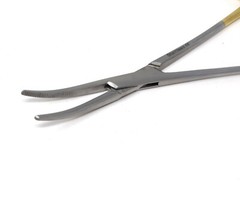 Kelly Hemostat Locking Forceps 5.5″ Curved Surgical Veterinary Instrument Gold