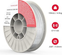 Durable .030-Inch Gasless MIG Wire, 10lb for Versatile Welding Applications