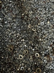 10 LB Mixed Lock Nuts Bulk Hardware Lot Assorted Sizes Zinc Plated Steel
