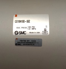 SMC CG1BN100-50Z Pneumatic Round Body Cylinder 100mm Bore 50mm Stroke 30mm Rod