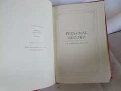 Personal Record: A Lifetime Memoir 8″ Leather Journal Graphic Image
