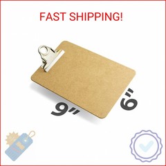 Officemate Recycled Wood Clipboard, 3 Inch Clip, 1 Pack Clipboard, Memo Size (6