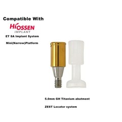 Dental Ti Locator Overdenture Abutment Fits Hiossen Osstem Mini 3.2 GH 1.0-6.0mm