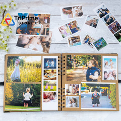 Bstorify Scrapbook Album 60 Pages (8 x 8 Inch) Brown Thick 8 X 8 Inch,