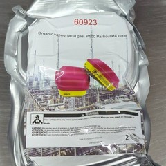 Generic 60923 Multi Gas Vapor P100 Respirator for 3M 1 Pair Cartridge Filter