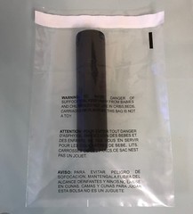 12×16 Clear Suffocation Warning Poly Self Seal Bags -ST ShipMailers