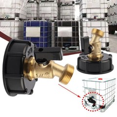 IBC Tote Tank Adapter 2 inch S60x6 Coarse Thread to 3/4″ GHT for Garden Hose