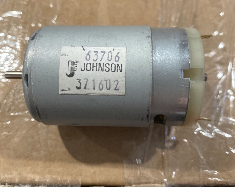 Johnson 63706 Electric Motor DC 12V 6000 RPM Small High Speed toy / hobby