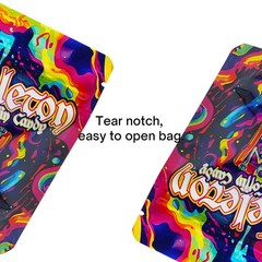 Mylar Foil Packaging Bag 3.5g | Multi-Use Zip Pouch Psychedelic Style USA Stock