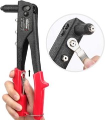 Professional Pop Rivet Gun Heavy Duty Hand Riveter Kit with Assorted 120 Rivets
