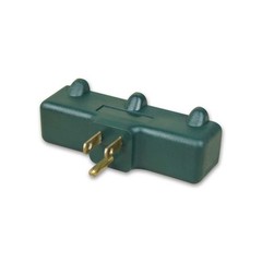 3Prong 3Outlet Extender Adapter, Heavy Duty Triple Grounding Outlet. 5 Pack