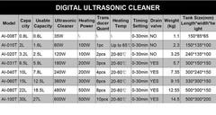0.8L-30L Ultrasonic Cleaner Stainless Steel Industry Heated Heater w/Timer