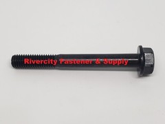 M8-1.25×70 Hex Flange Bolts 8mm x 70mm Screws M8x1.25 x 70 Flare Screws Black