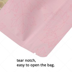 Assorted Size Matte Pink Foil Mylar Stand up Zip Lock Bag w/ Window P02