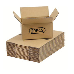 Small Item Shipping Boxes, 5.7X3.3X4.1Inches, Single Wall, 32Lb/Sq Inch, Brown