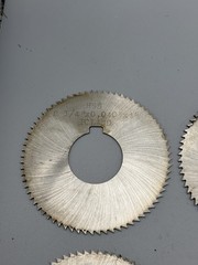 Lot of 6 Globus 2-3/4″ x .040″ Thick HSS Slitting Saws 72 Teeth 1.00″ Arbor Hole