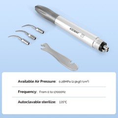 AZDENT Dental Super Sonic Air Scaler Handpiece G1 G2 G4 Tips 4Hole/2Hole