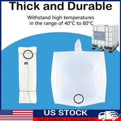 IBC Tote Cove 275 Gallon IBC Water Storage Barrel Liner Bags1000 Liter Rain Ba